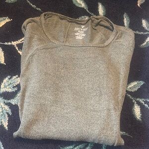 American Eagle Outfitters Olive Plush Top